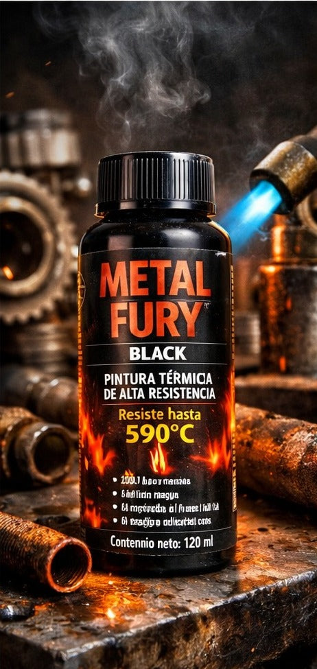 METAL FURY BLACK MAS  APLICADOR